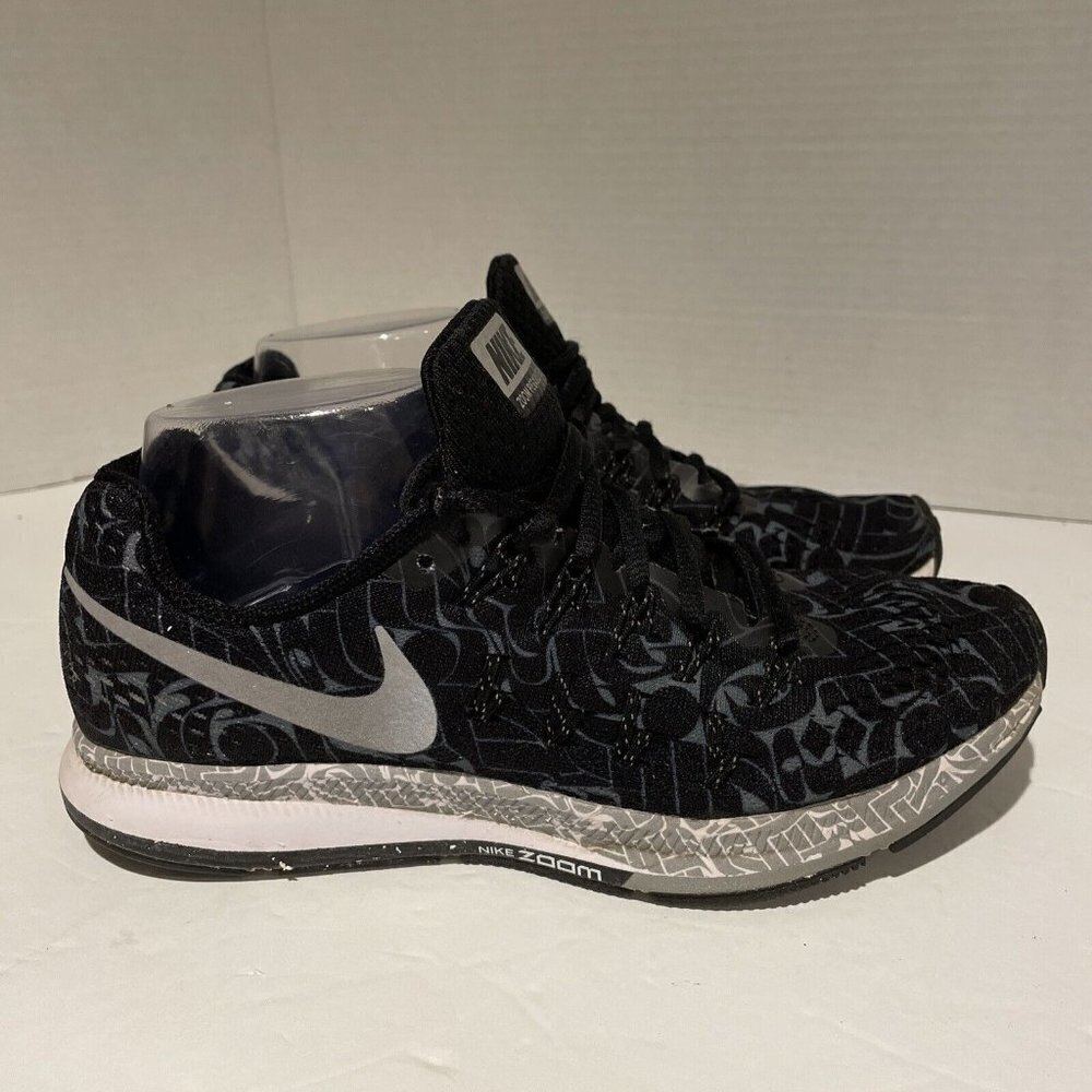 Nike Pegasus 33 Women's Size 8 Air Zoom Rostarr Running Shoes Black 859893-001